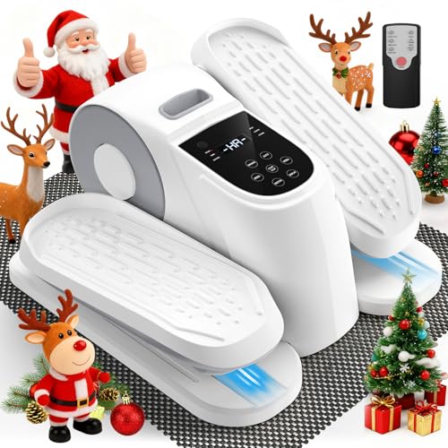 VIVURN® 028 Under Desk Elliptical 12 Speed 5 Modes Motorized Leg Exerciser While Sitting for Seniors As Seen on TV Low Impact Electric Pedal Exerciser with Non-Slip Mat Quiet for Home and Office