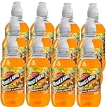 Variety Flavour Soft Drink 330ml – Sour Apple, Summer Fruits, Orange & Mango, Refreshing Fizzy Beverages, Mixed Fruit Soda Pack - Frtjy (12 x Bottle, Orange & Mango)