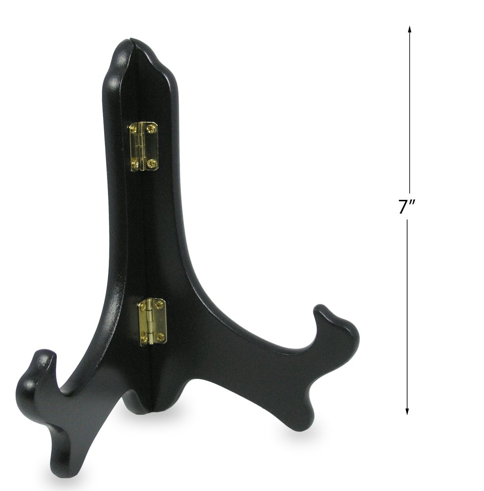 BANBERRY DESIGNS Black Wooden Easels Premium Quality - Folding Display Stand - 7