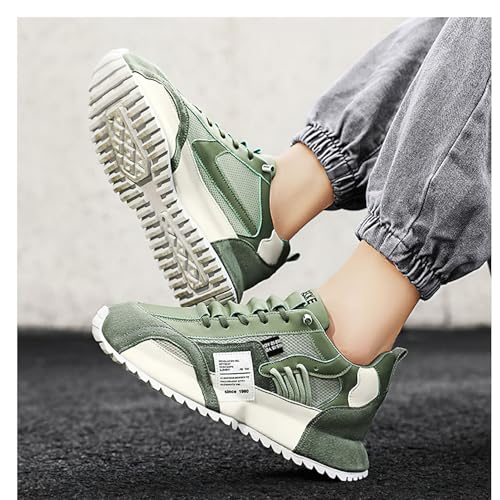Exusiai Men's Casual Fashion Sports Shoes Low-Top Breathable Fabric Upper Round Toe Cap Sneakers Outdoor Walking Jogging4