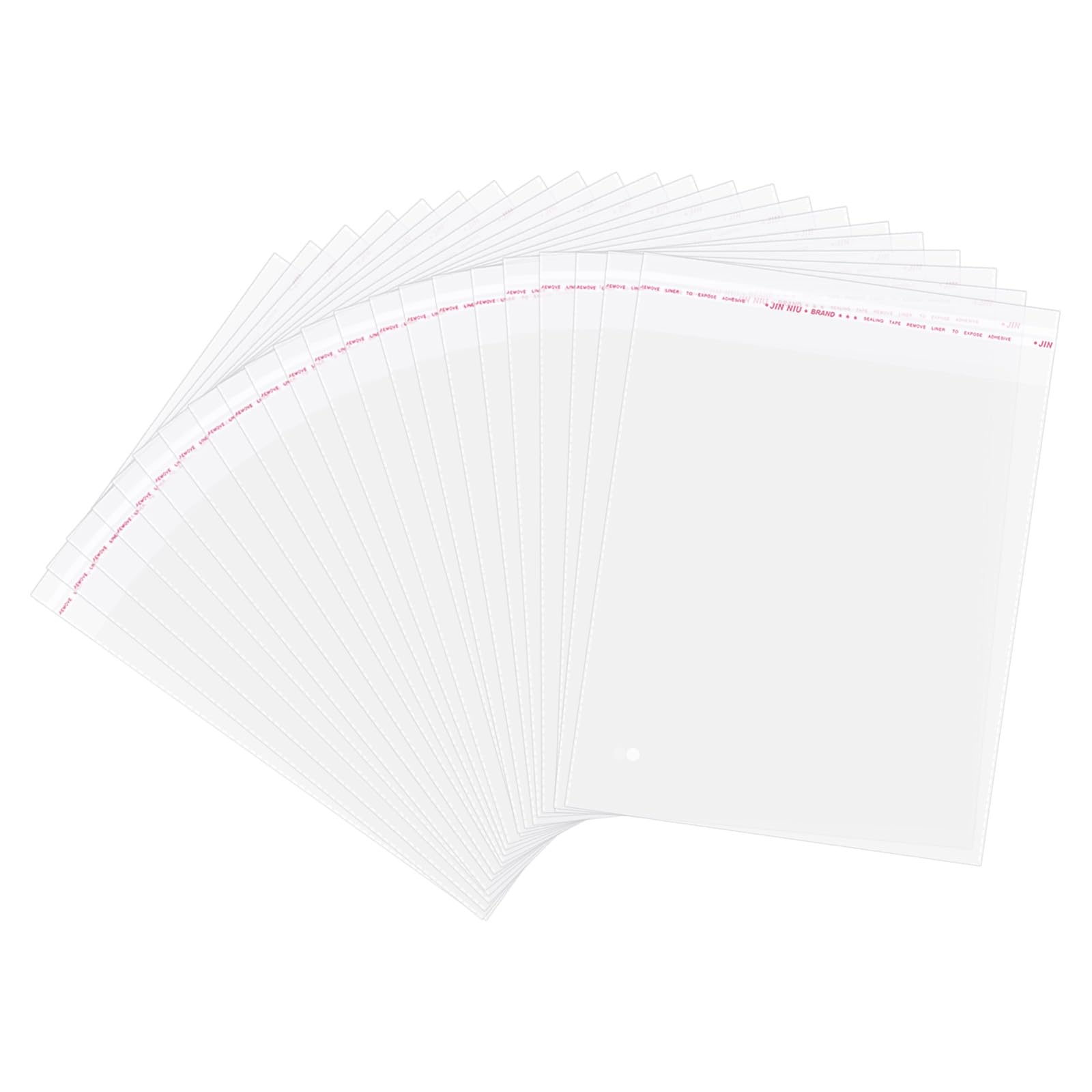 100 Pcs Clear Acid-Free Bags for Mats, Plastic Photo Sleeves for Art Prints & Framing, Crystal Storage Bags for 8 x 10 Photos, Documents & Frame Mats