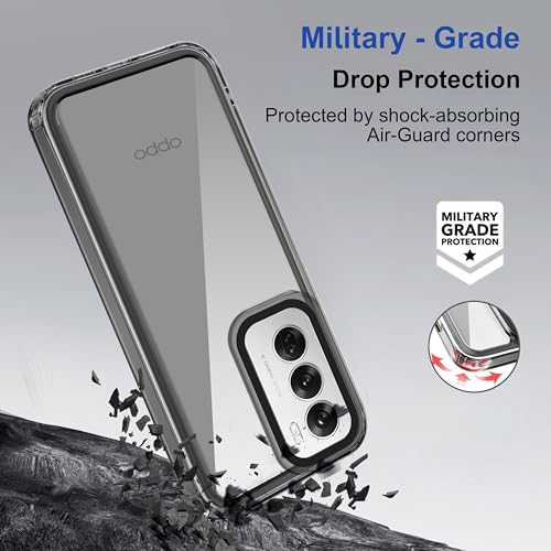 Image of Zapcase Back Case Cover for Oppo Reno 12 Pro 5G | Compatible for Oppo Reno 12 Pro 5G Back Cover | Case Cover with Camera Protection | (TPU + PC | Translucent Black)