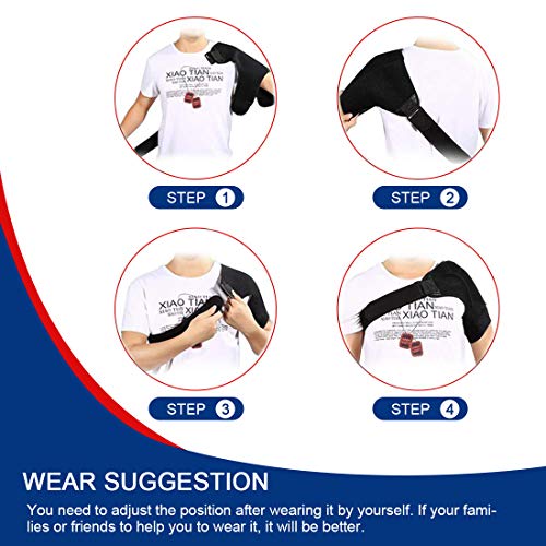 Heated Massage Shoulder Brace, 3 Vibration & Heat Settings Support Adjustable Heating Shoulder Pad For Rotator Cuff Frozen Shoulder Shoulder Dislocation Or Muscles Pain Relief Brace #TOP6