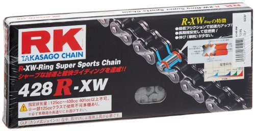 アールケー ドライブチェーン 428R-XW 120L カシメジョイント スチール