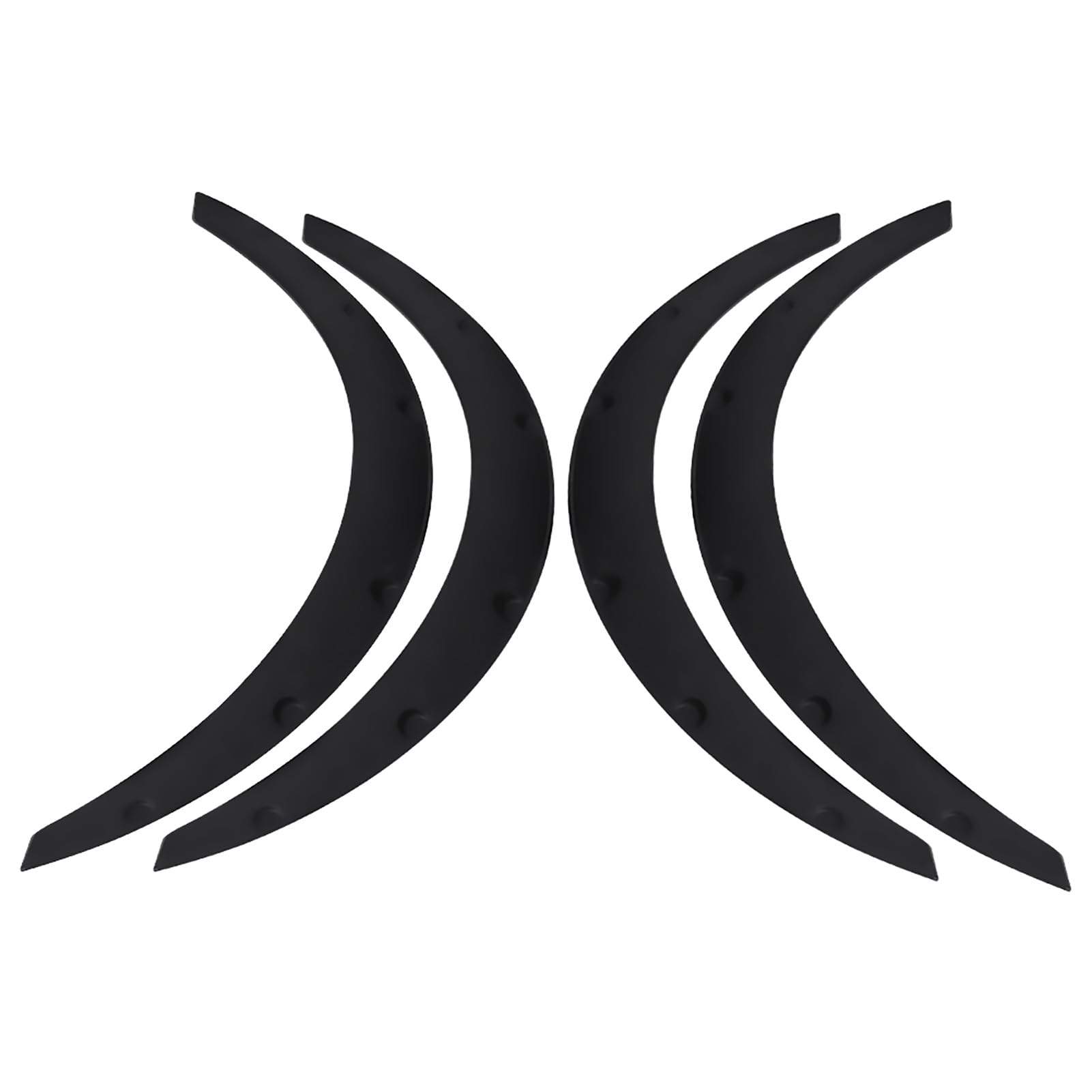 4 piezas de guardabarros de rueda, bengalas universales, arcos, protector de cejas de rueda, protector de plástico PP, guardabarros, accesorios de cambio automático para automóvile