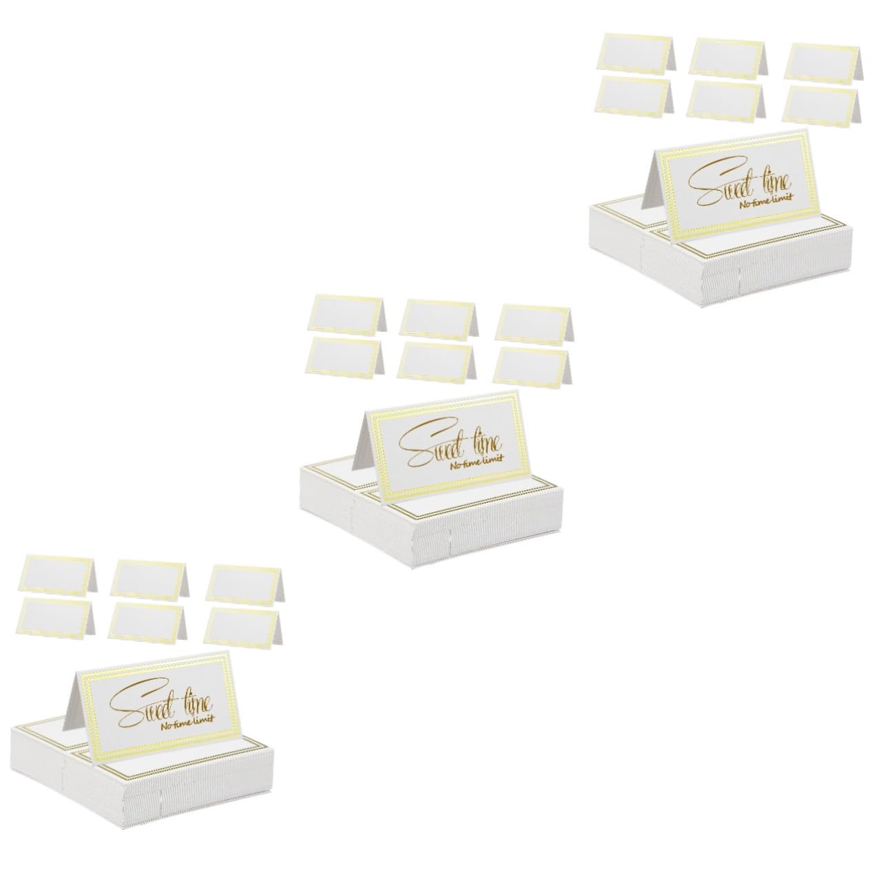 HOMSFOU 3 Set Biglietti Segnaposto Design Elegantper Matrimoni Per Allestire Tavolo 60 Pezzi * 3