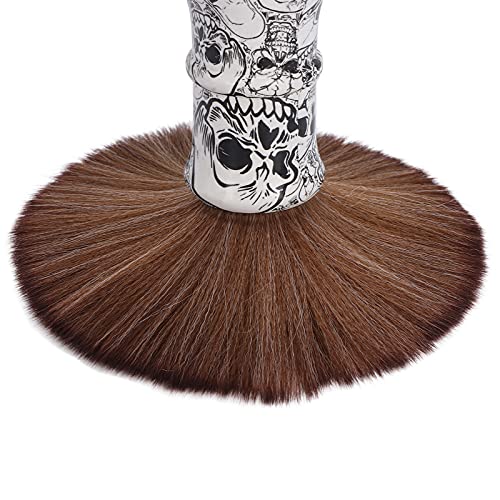 ZheHanWUFB Herren Rasierpinsel Weicher Nylon-Rasierpinsel für gebrochenes Haar mit Holzgriff Herren, gebrochene Haarbürste antistatische Nackenbürste (Schädelform) - Image 4