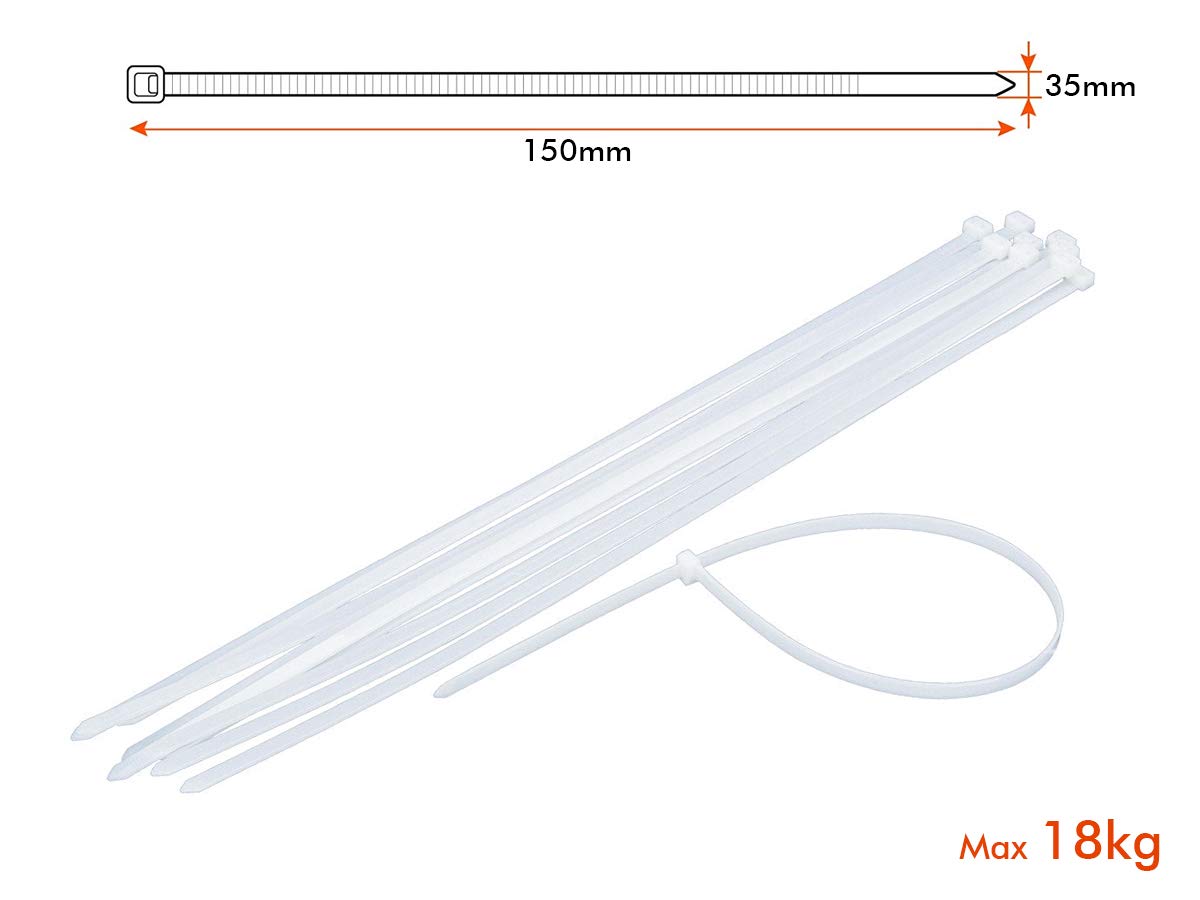 100 Stück Grüne Kabelbinder, 2,8 X 300 Mm – Nylon 66, 80N Zugfestigkeit Für Garten, Elektrik & Verpackung