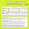 Maruchan Ramen Noodle Soup, Lime Chili Shrimp Flavor Japanese-Style Instant Noodles, Quick & Easy Meal for Students & Busy Families 3 Oz. (24 Pack)