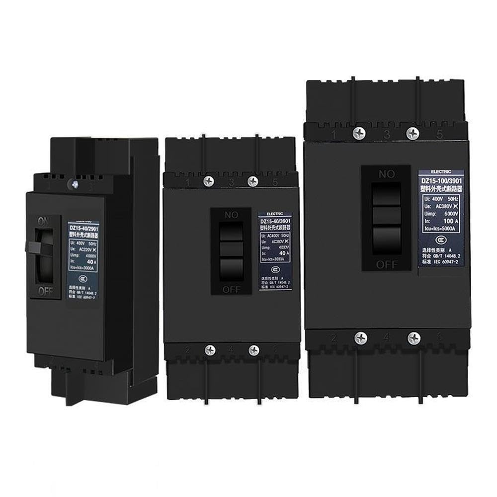 DZ15 disyuntor interruptor de carcasa de plástico 32A40A63A100A trifásico 1 Uds(3P32A)
