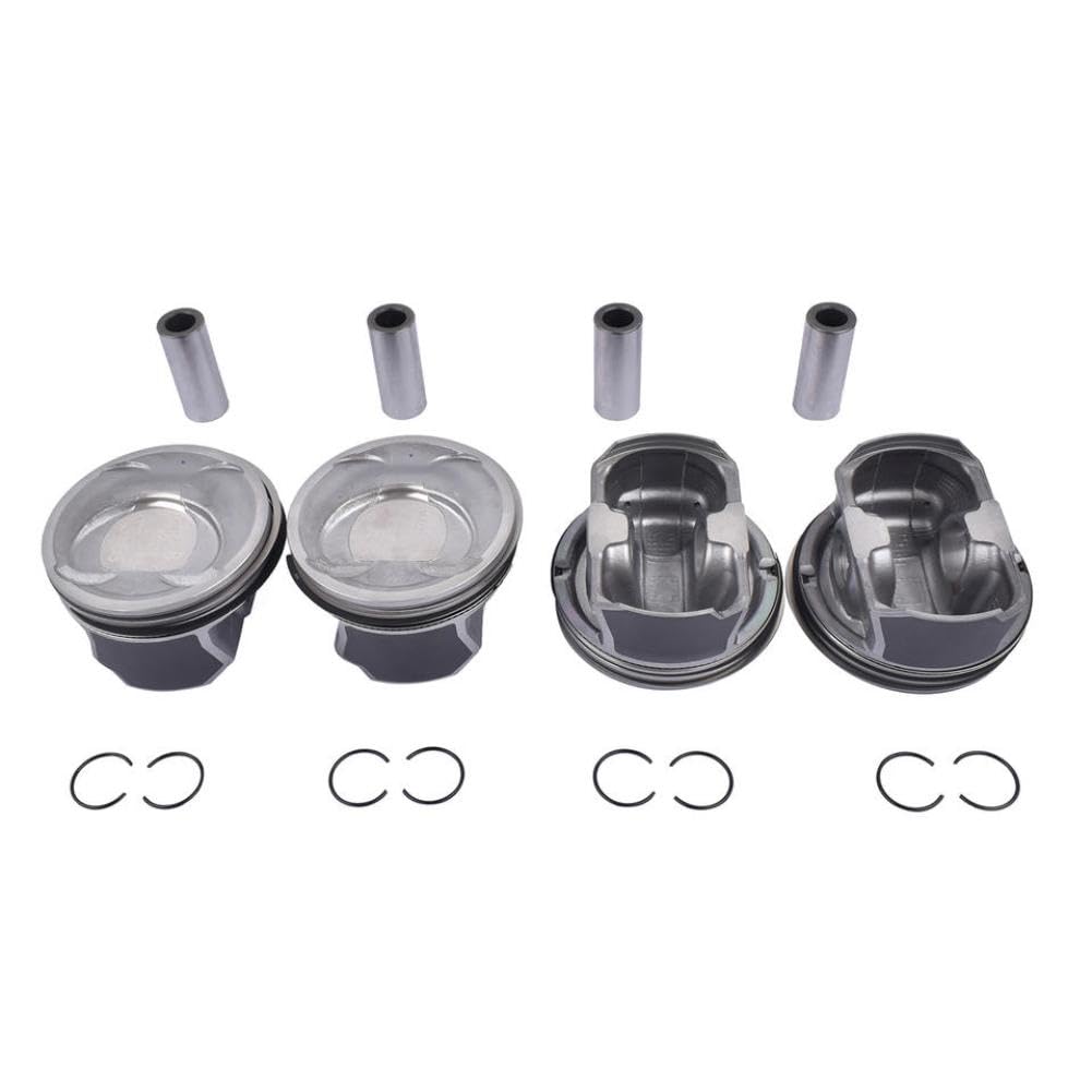 Set pistone e fasce elastiche motore 2.4L confezione da 4 compatibile con parti di motociclette automobilistiche Optima Sonata 2011 2012 2013 per codice articolo 234102G500