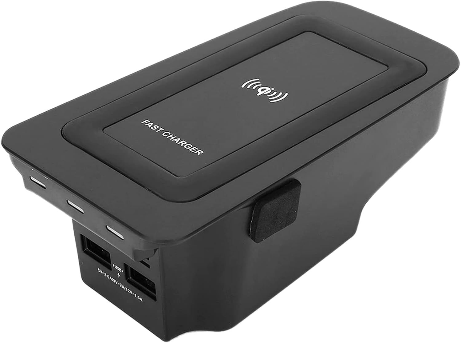 Aramox Bezprzewodowa szybka ładowarka, bezprzewodowa ładowarka samochodowa, bezprzewodowa płytka ładująca 15 W, kompatybilna z S60/V60/XC60/S90/V90/XC90, bezprzewodowa