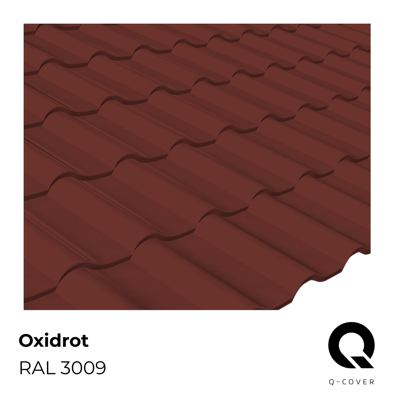 Dachfarbe Satin Oxidrot RAL 3009 5L | wetterfest UV-beständig elastisch für Dachziegel Beton Zement Eternit Renovierung