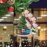 【Hohe Qualität】Unser Weihnachtsschmuck ist aus hochwertigem, leichtem, langlebigem Polyresin gefertigt, das sich im Laufe der Zeit nicht verschlechtert. Jedes Ornament ist gut verpackt, um Bruch zu verhindern und wird mit einer Schlüsselband zum Aufhängen am Weihnachtsbaum oder als Auslage in Ihrem Zuhause das ganze Jahr über. Geeignet für Familien mit 2-6 Mitgliedern