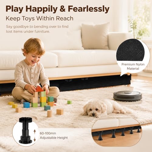 Protection d'intervalle sous canapé pour bloquer jouets et animaux