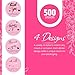 500 Pcs 1.5 Inch Pink and Rose Gold Thank You Stickers for Small Business, Small Business Packaging, Self-Adhesive & Waterproof Stickers with Beautiful Designs, Strong and Durable Envelope Seals