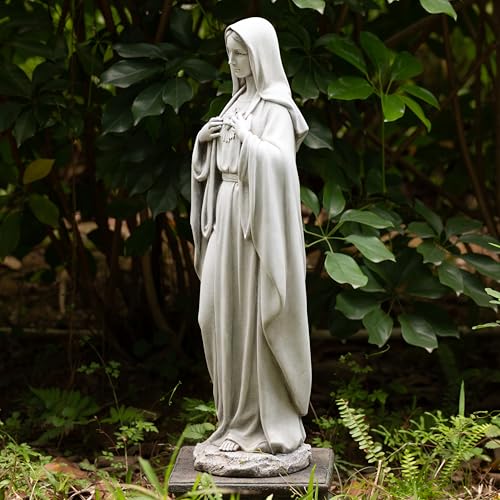 Estatua Católica Virgen María 24.5 pulgadas miniatura 5
