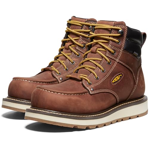 Image of KEEN Utility Men's Cincinnati 6 inch Composite Toe Waterproof Wedge Work Boots