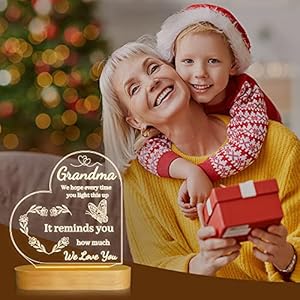 Grandmasbirthdaymothersdaygiftssoftwarmwhitenightlight Urban Country Home Decor Grandmas birthday mothers day gifts soft warm white night light urban country home decor