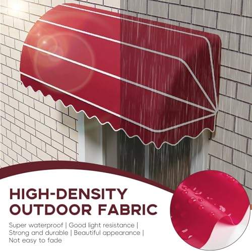 Auvent rétractable manuel pliable pour terrasse et jardin - 4