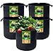 Tomaten kübel,11 L Pflanzsack aus Stoff,Kartoffelsack mit Griff, Wiederverwendbare Pflanztasche für Den Anbau von Kartoffeln, Tomaten,Gemüse,Blumen,Verdickter und Belüfteter Gartentopf, 5 Stück -3 Gal of Tent günstig Kaufen-Tomaten kübel,11 L Pflanzsack aus Stoff,Kartoffelsack mit Griff, Wiederverwendbare Pflanztasche für Den Anbau von Kartoffeln, Tomaten,Gemüse,Blumen,Verdickter und Belüfteter Gartentopf, 5 Stück -3 Gal