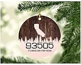 1-sided design, 3 inches white MDF Plastic decorative Christmas ornament. Ribbon for hanging included. Great home decor for christmas and other holidays. They are fabulous holiday decorations, add to your collection year after year! Give this ornamen...