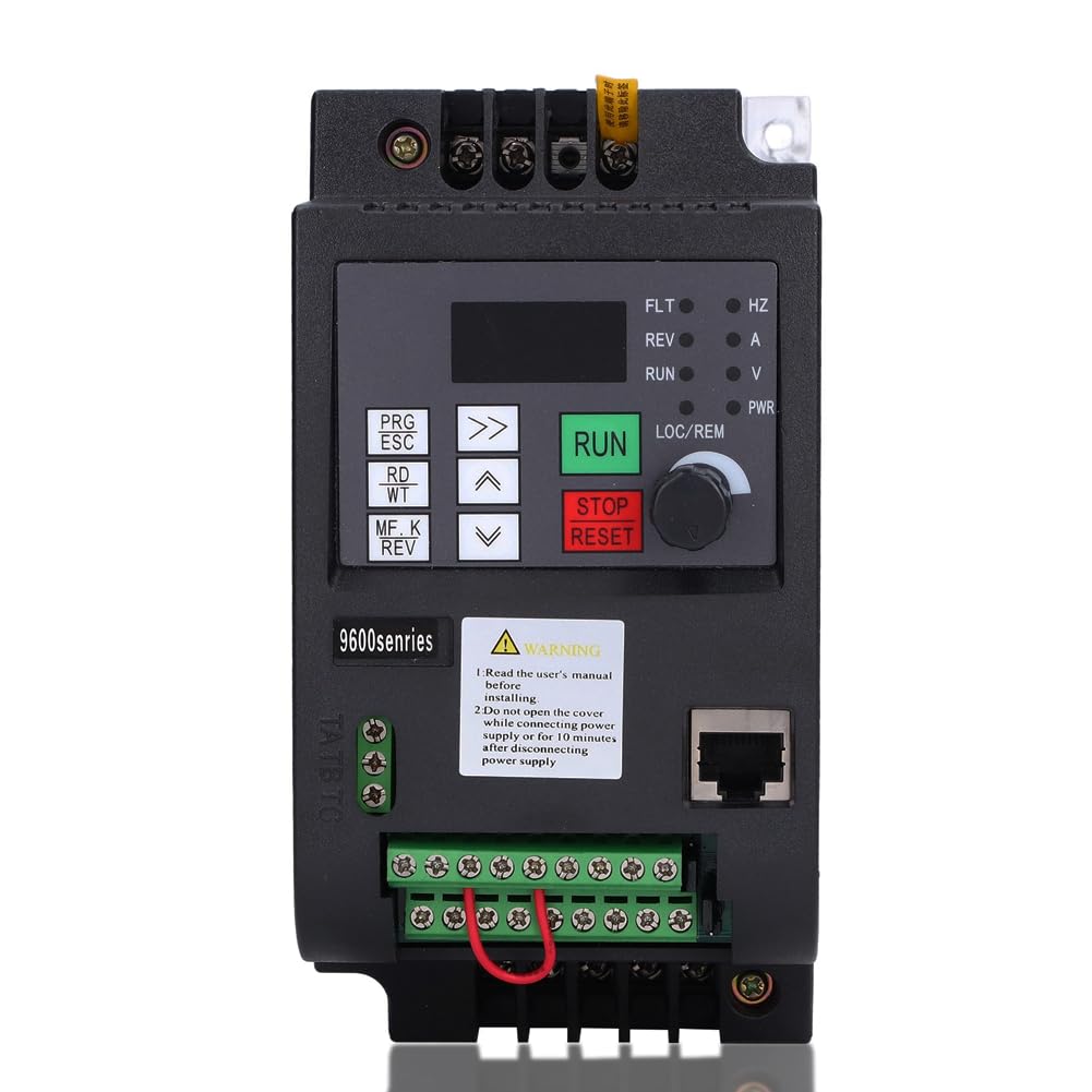 Controlador de Velocidad de 2,2 KW, Variador de Frecuencia, 9600D 1T00220D Inversor Solar Fotovoltaico de 220 V, PCB de Doble Capa, Tubo Digital Rojo