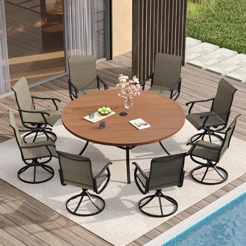 VICLLAX 9 Pieces Outdoor Patio Dining Set