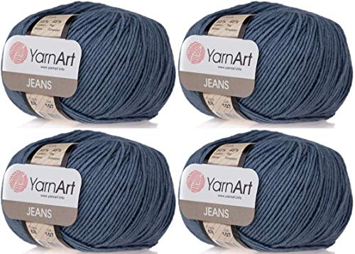 Image of YarnArt Cotton Blend Amigurumi Yarn - Cotton Acrylic Blend Yarn for Knitting & Crochet, Soft & Durable Yarn for Amigurumi, Baby Items and Garments