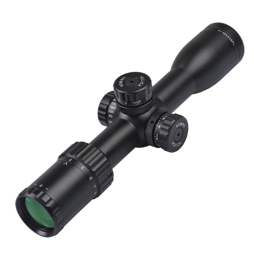 Ade Advanced Optics 4-12x40SFL Anthem Side Parallax Adjustment Hunting Rifle Scopes with Lockable Button