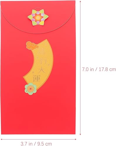 Miniatura 2 de MAGICLULU 4 sobres rojos chinos 2024, paquete rojo del año del dragón 3D Pop-Up Lucky Money Sobres Hong Bao para festival de primavera, Año Nuevo