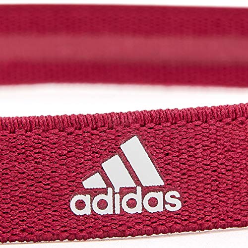 Adidas Sports Hair Bands Black, Grey, Power Berry (3 Pack