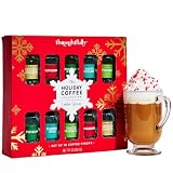 Holiday Coffee Syrup Gift Set, Gourmet Coffee Flavor Variety, Set of 10