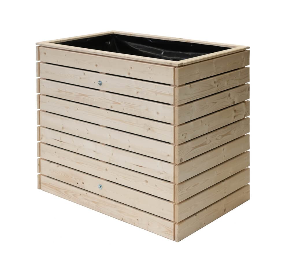 WESTMANN Hochbeet Fichte M 110x70x90 cm Natur Pflanzbeet für Balkon