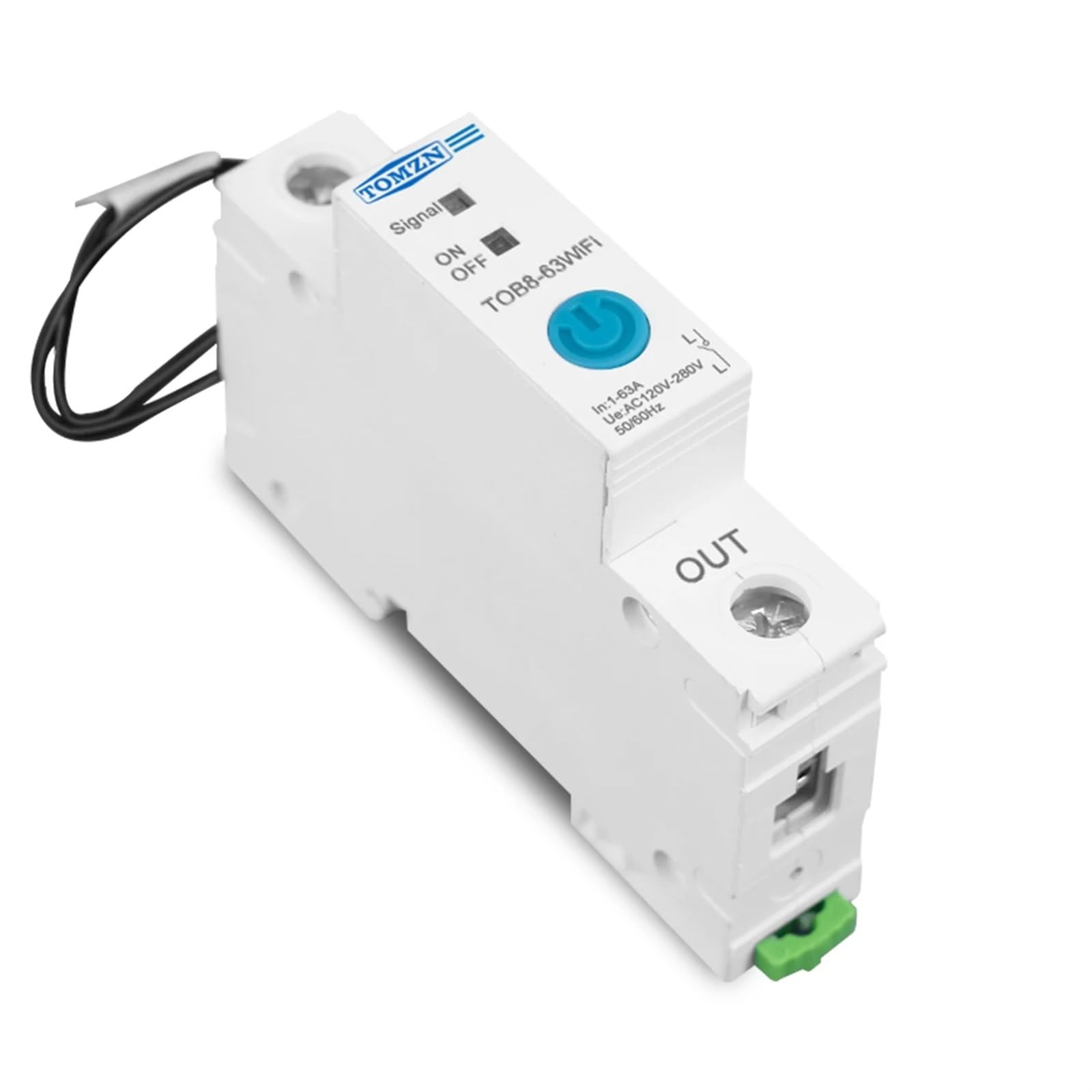 JJHQOKYNA Single Phase Energy Meter Kwh Metering Circuit Breaker Timer Relay for Home 63A