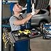 Rolling Tool Tray Cart, Mobile Work Table Tool Tray with 2 Tool Holder Metal Tattoo Tray Height Adjustable, Tool Table Rolling Utility Cart, Tray Cart Tool Storage for Salon Garage Bike Work Shop