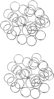 Abaodam 100 Peças Fivela De Folhas Soltas Anel Multifuncional Anel De Cartão De Índice Anéis Fichário De Scrapbook Anéis De Fichário Compacto Anel De Chaveiro Anéis De Folha Solta Fecho