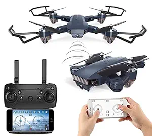 Amitasha Remote Control Pioneer WiFi HD Camera Drone Selfie Gesture FPV Live Video Flying Quadcopter with 1000mAh Rechargeable Battery