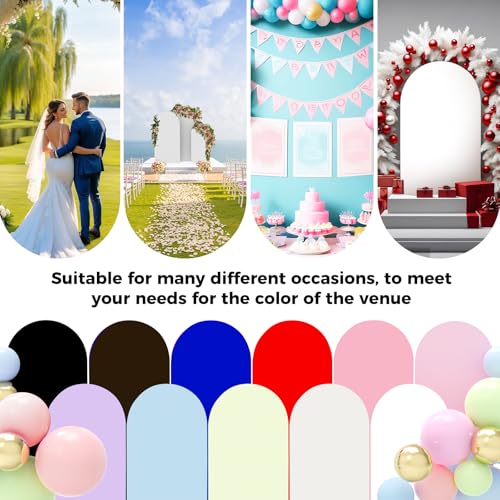Cobertor de arco Babenest azul real para bodas set 3 miniatura 7