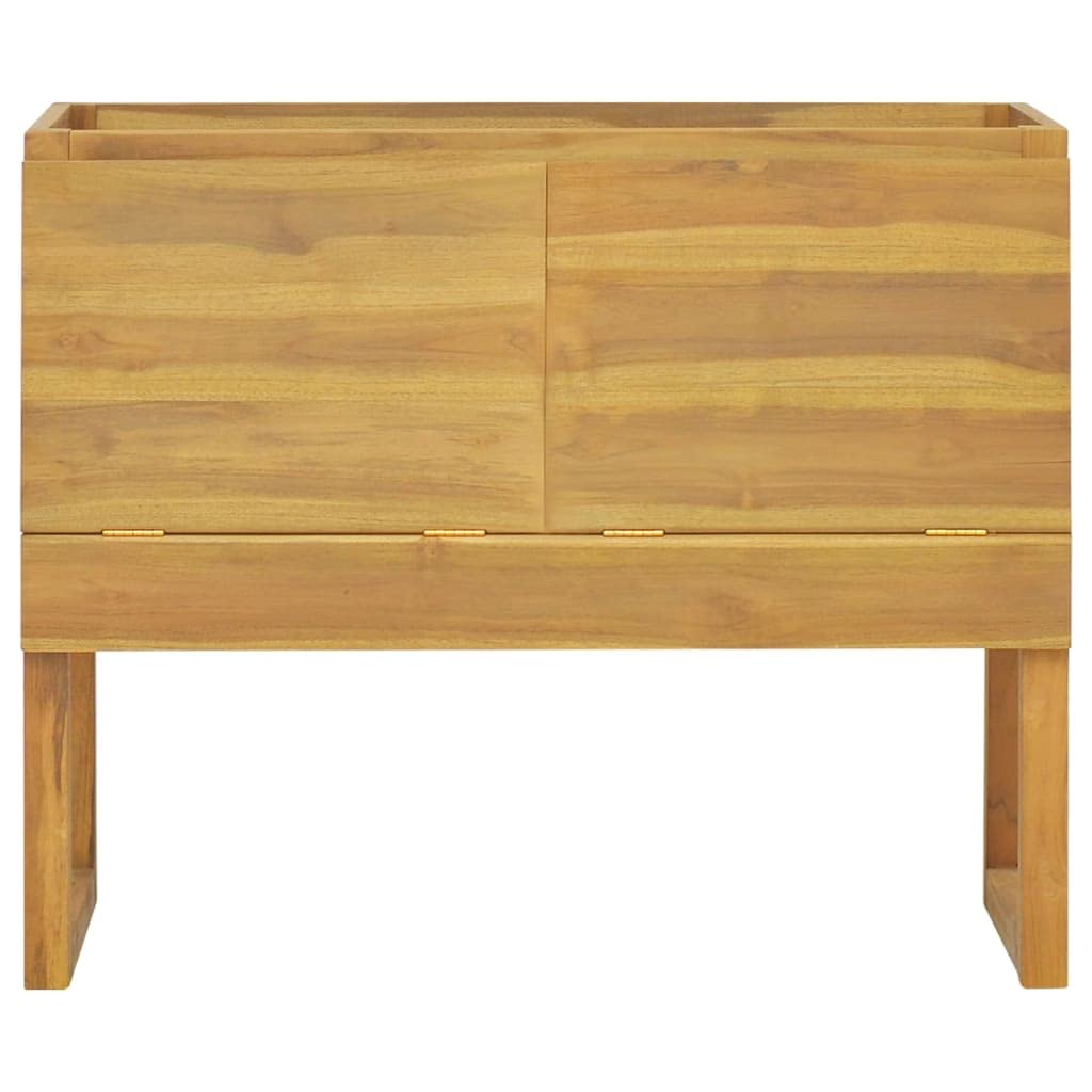 vidaXL Mobile da Bagno 90x45x75 cm in Legno Massello di Teak