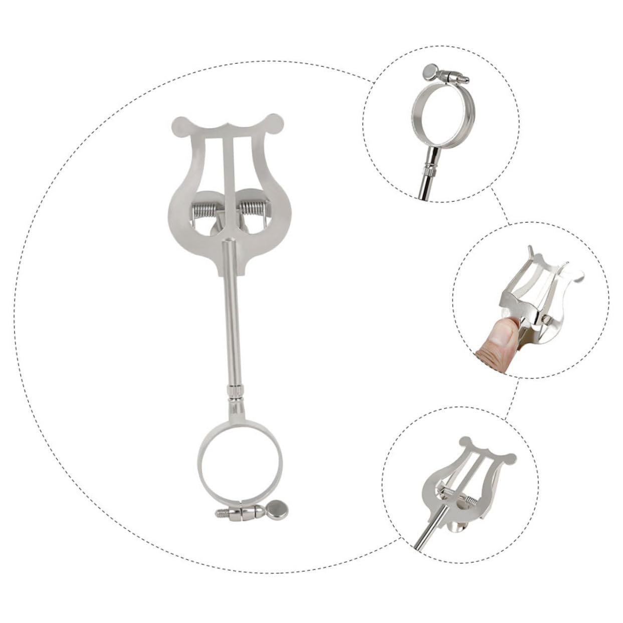 TOYANDONA Porta Spartiti Musicali per Clarinetto in Ferro, Clip Leggera e Portatile Design Semplice