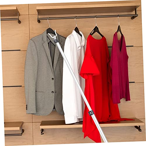 TINEASUR Adjustable Telescoping Clothes Pole Stainless Steel Clothes Drying Rod Extendable Reach Stick for Outdoor Laundry Support - Image 7