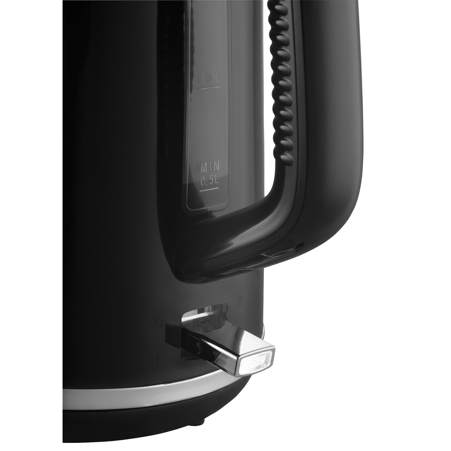 Concept RK2375 - Hervidor de agua eléctrico, 2200 W, 1,7 L, apagado automático, base giratoria de 360°, indicador de agua transparente, color negro