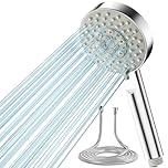 Shower Head and Hose 2M, Magichome Shower Head High Pressure with 5 Spray Modes, Turbocharged Design Power Showerhead for Low Water Pressure