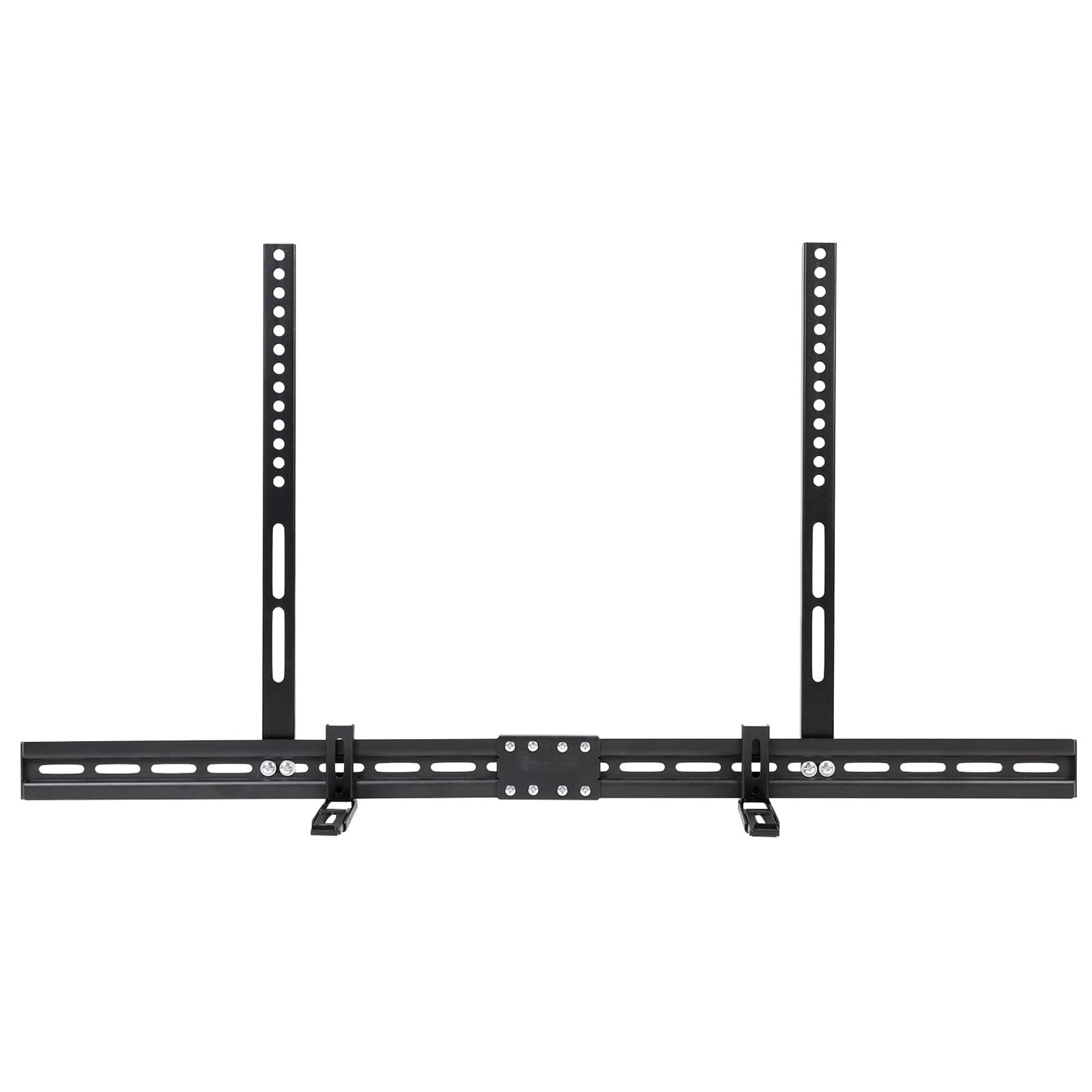 FFHDJL Universal Soundbar Brackets Under TV, Soundbar TV Mount Fits Soundbars with or Without Holes Soundbar Mount