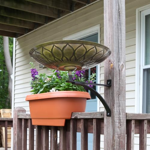 African Daisy Birdbath- Wall Mount Bracket by Achla Designs - Image 4
