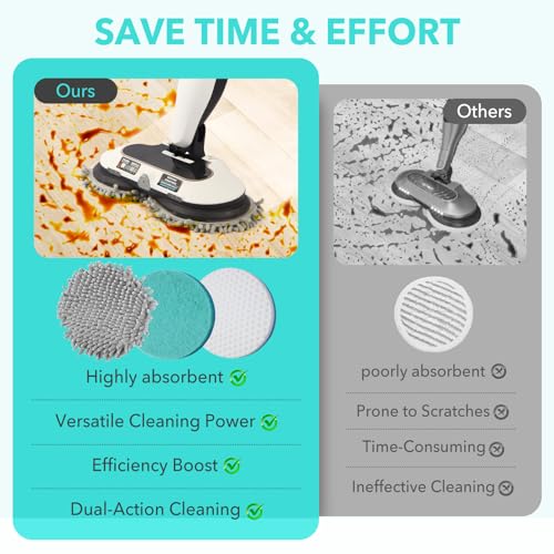 Frescares S7001 Steam&Scrub Mop Pads thumbnail 5