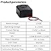 Geekstory 2PCS DC 12V 110dB High-Decibel Buzzer Electronic Black Mini Square Alarm Siren Insurance Safes Anti-Theft+2PCS 9V Battery Clip