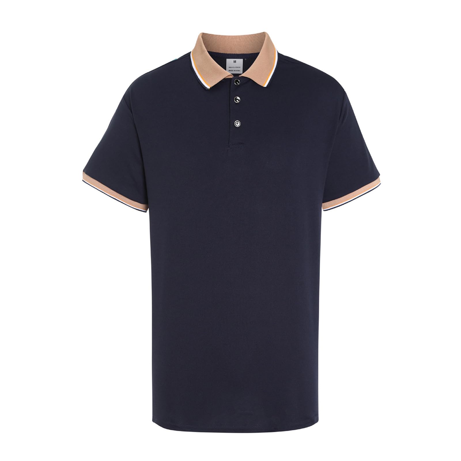 Generic Tienda Hombre de Manga Corta para Exteriores para el hogar de Verano para Hombre con Solapa y Manga Corta Camiseta de Manga Corta Camisa Hombre Bolsillos