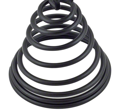 Image of American Metalcraft SNB2 3 inch Black Chrome Spiral Number Holder